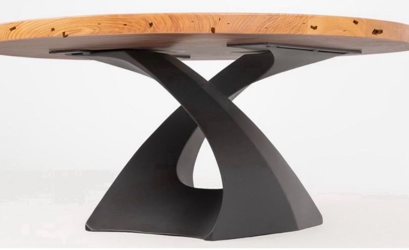 Custom Made to Order Genuine Burl Wood Dining Table Made in USA