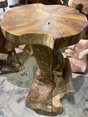 Teak Root Bar Stools Driftwood Chairs Set of 6