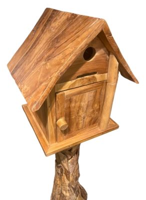 Teak Driftwood Bird House