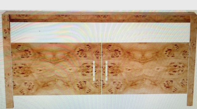 35" Wide x 31" Tall x 14" Deep Genuine Birdseye Maple Console Table w/ Shelf Made in USA
