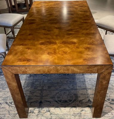 Custom American Made to Order Burl Parsons Dining Table