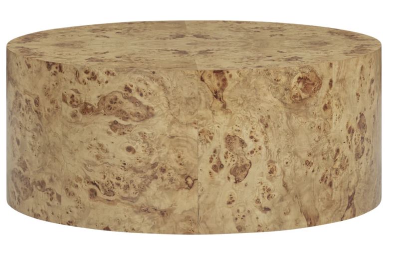 52" Round x 18" tall Genuine Honey Burl Wood  Table Made in USA