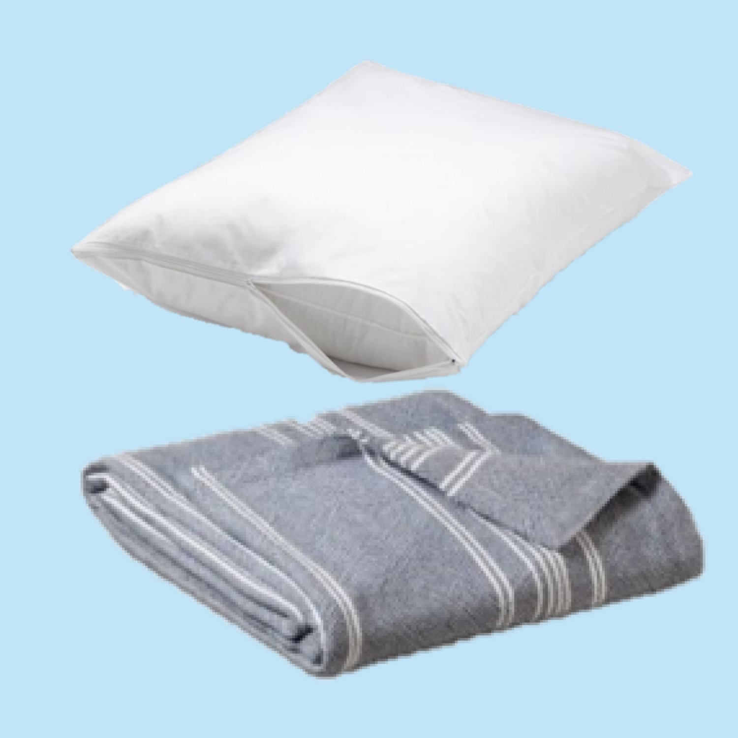 Blanket &amp; Pillow Protector Pack - Twin Size (2-Weeks)