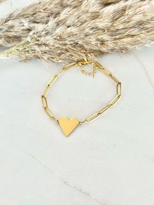 Paperclip Heart Bracelet