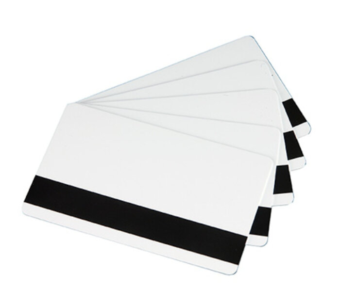 HICO Magnetic Stripe Blank PVC Cards -  Pack of 250