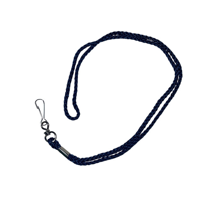 Navy Blue Cord With Swivel Clip - Pack of 100