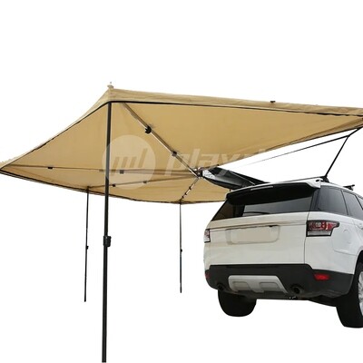 Playdo Auto Camper Tent Trailer with Car Roof Top Tent, 4WD 4X4 Camping 270 Tent, and 2m Car Side Awning