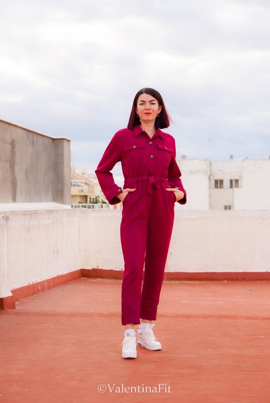 LONG GARNET JUMPSUIT