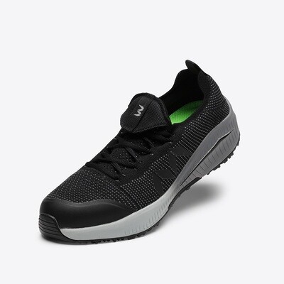 Mandom Knit SOC#201 Work Shoes (Black)