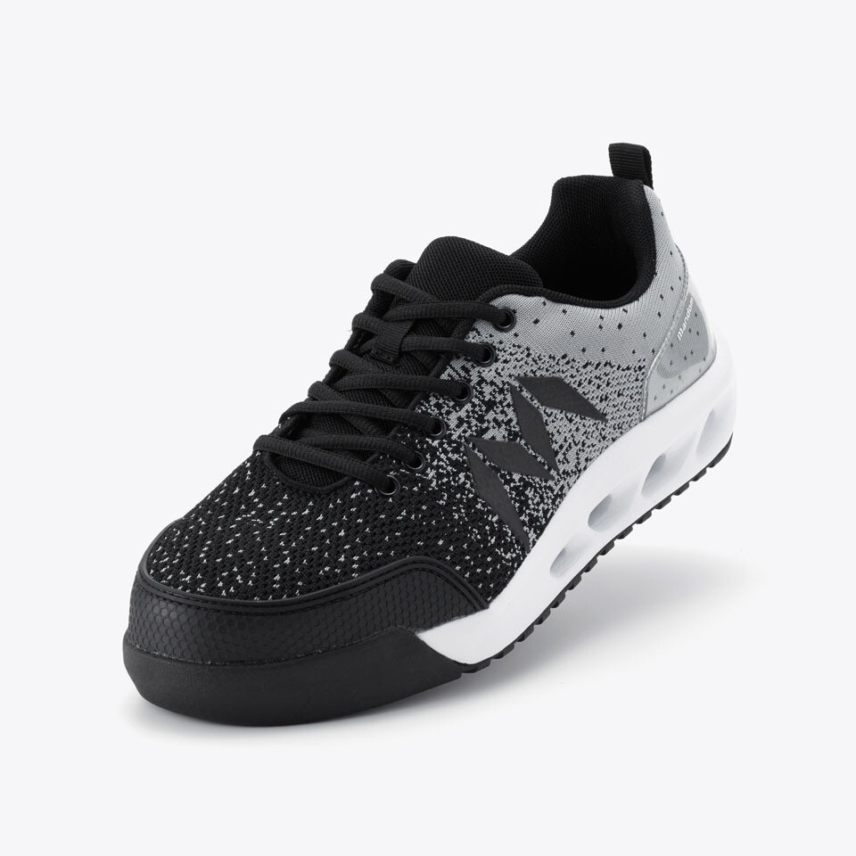 Mandom Knit #001 Work Sneaker (Gray &amp; Black)