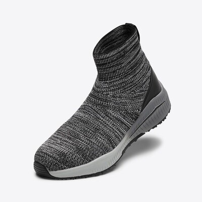 Mandom Knit SOC#203 Work Boots (Gray)