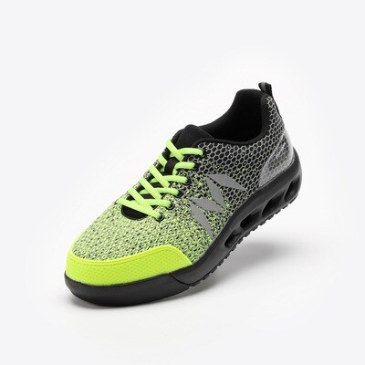 Mandom Knit Hi-Vis＃005 Work Sneaker (Yellow)