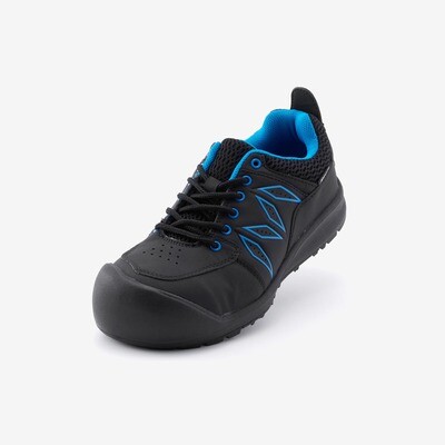 Mandom Safety WIDE#691 Wide Toe Box Work Shoes (Black)