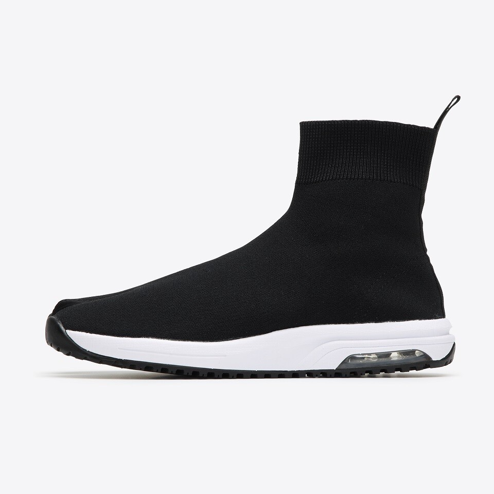 Knit Tabi Boots (Black)