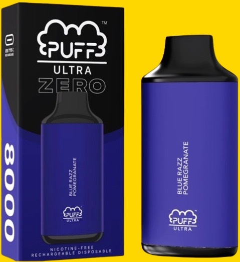 Puff Ultra Zero 8000 Puff 0% Nicotine Free Disposable Rechargeable Vap