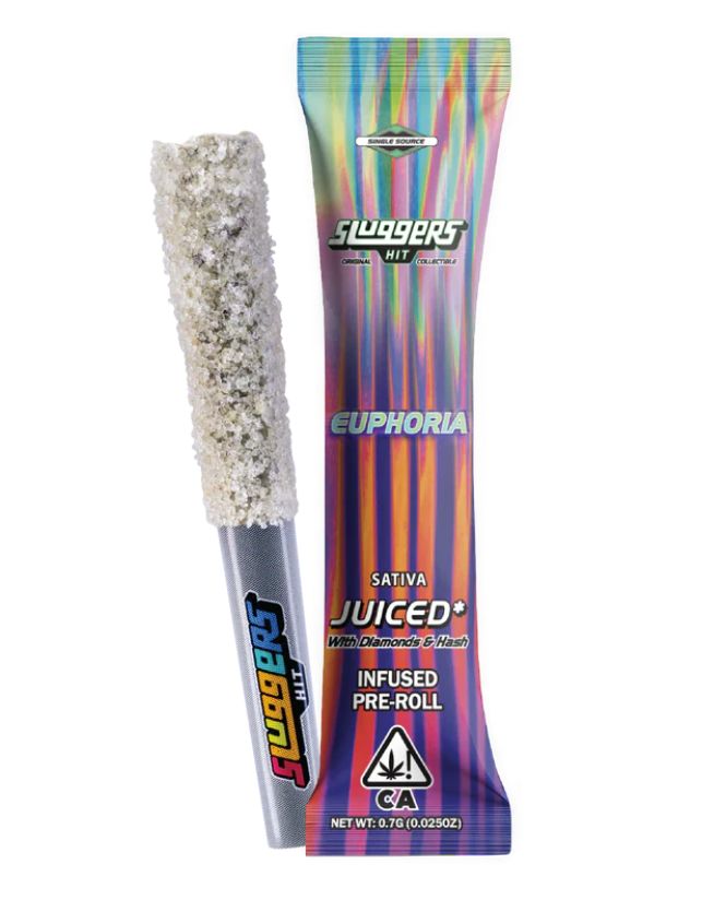 Most potent - Sluggers Juiced Pre Roll 0.7g 1ct (SINGLE) THC -a
