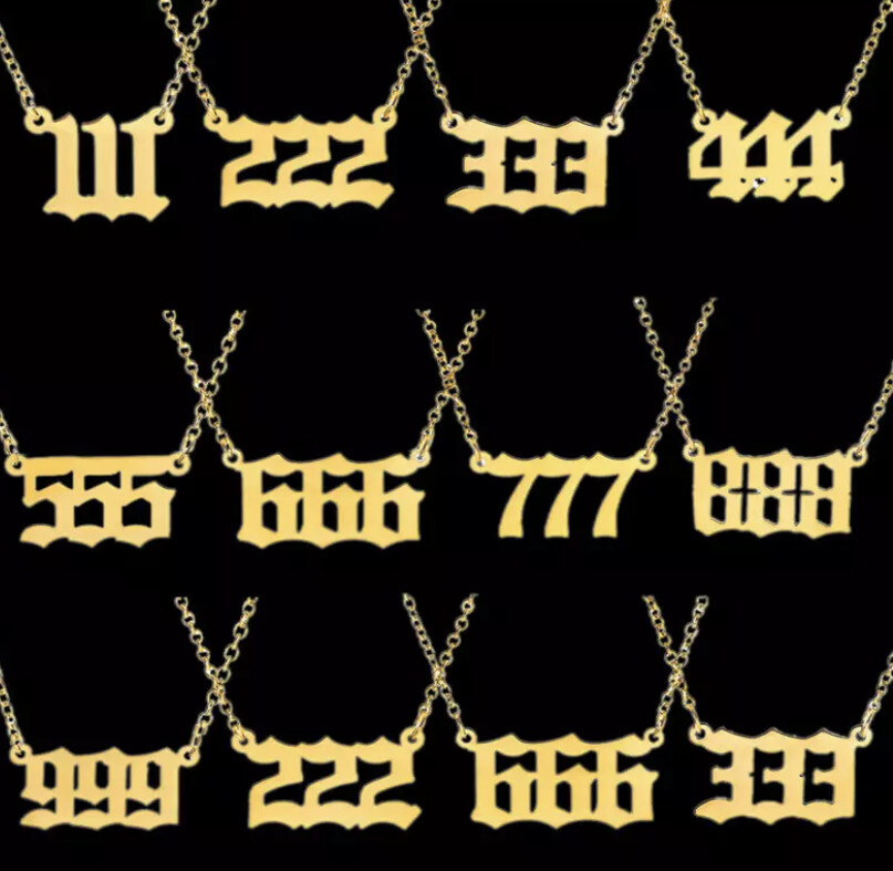 Gold Angel Number Neckalce