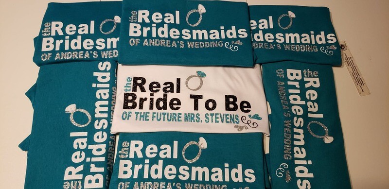 Bridal Shirt with Bridal party shirts