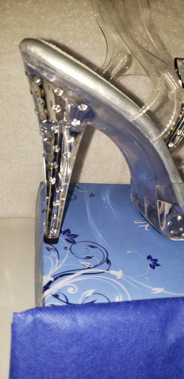 Rhinestone Stud Platform Heels sz 12M
