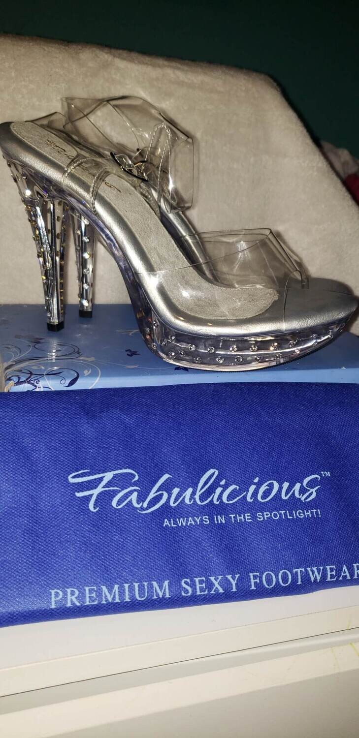 Rhinestone Stud Platform Heels sz 12M