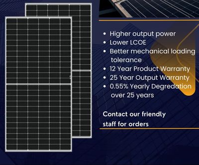 JA MONO 545 watts solar panel