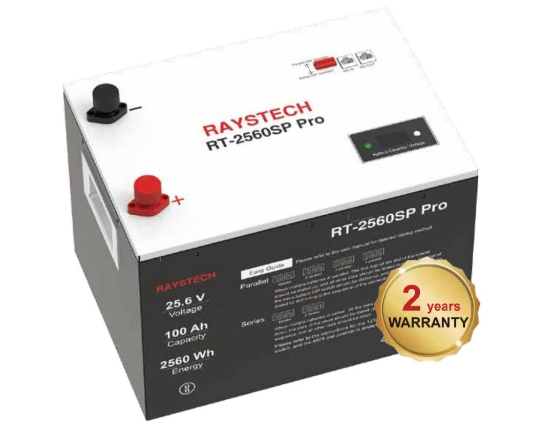 Raystech 2.56kWh 25.6V Battery Lithium Ion