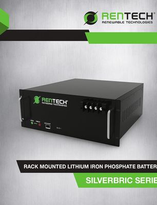 BTESF24V100-R	25.6V 100Ah Lithium Iron Phosphate	Rentech 24V Rack Mounted Li-ion Battery.