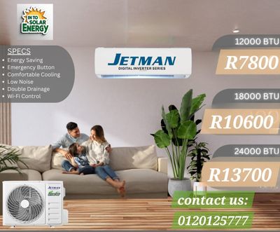 Jetman: Digital Inverter Split Aircon 12 000 BTU