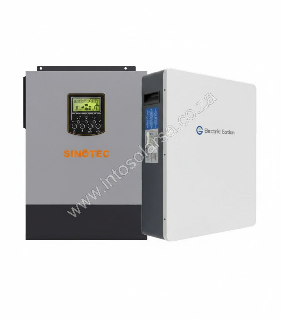 5kva  sinotec voltronic and 5,1kwh electric gotion