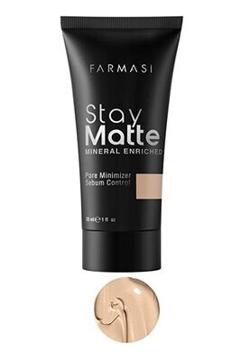 Stay Matte Foundation, 30 ml (01 Light Ivory)