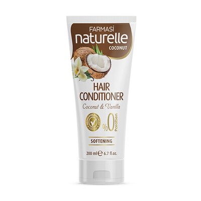 Natural Hair Conditioner, Coconut &amp; Vanilla, 200 ml