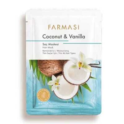 Hair Mask, Coconut &amp; Vanilla, 30 ml