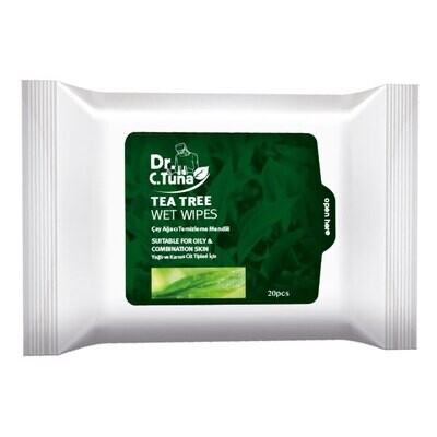 Tea Tree Cleansing Wet Wipes - 20 pcs