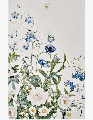 Geschirrtuch "Blue Flower Garden" aus BIO-Baumwolle