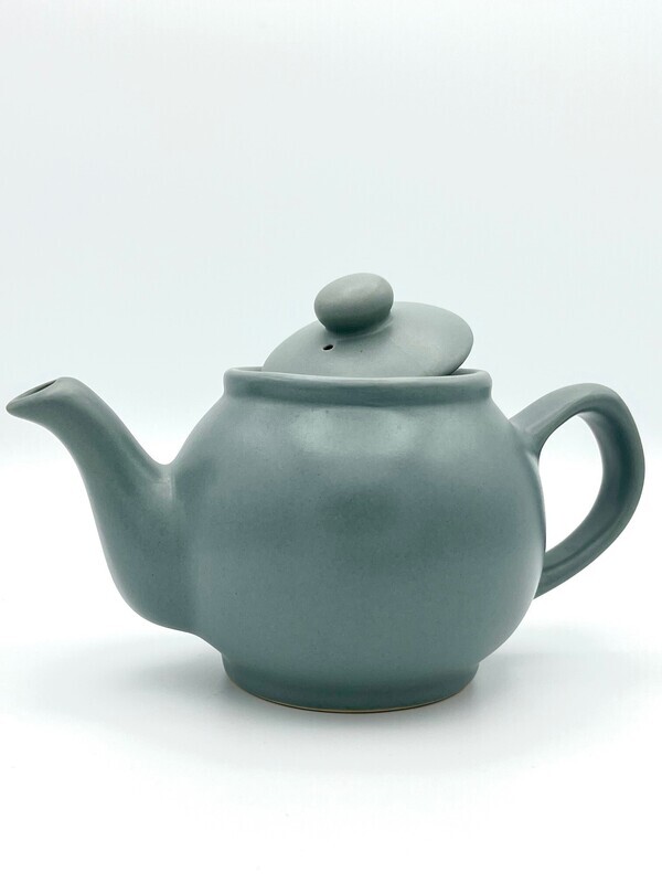 Teekanne in Grau