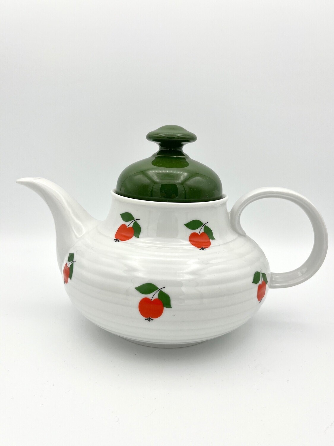 Teekanne mit Apfel-Motiv