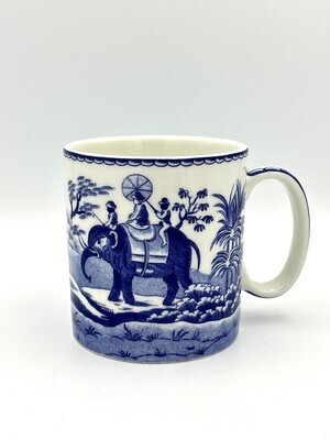 Tee- oder Kaffeebecher "Blue Room" Kollektion von Spode - Motiv "Indian Sporting"
