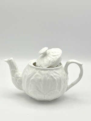 Kleine Vintage-Teekanne in Weiß aus der Kollektion "Countryware" von Wedgwood
