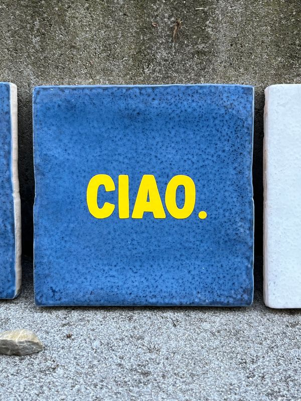 Deko-Fliese "CIAO"
