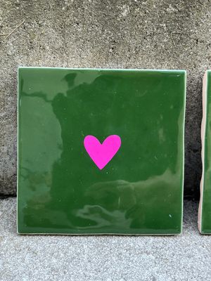 Deko-Fliese &quot;Heart&quot;