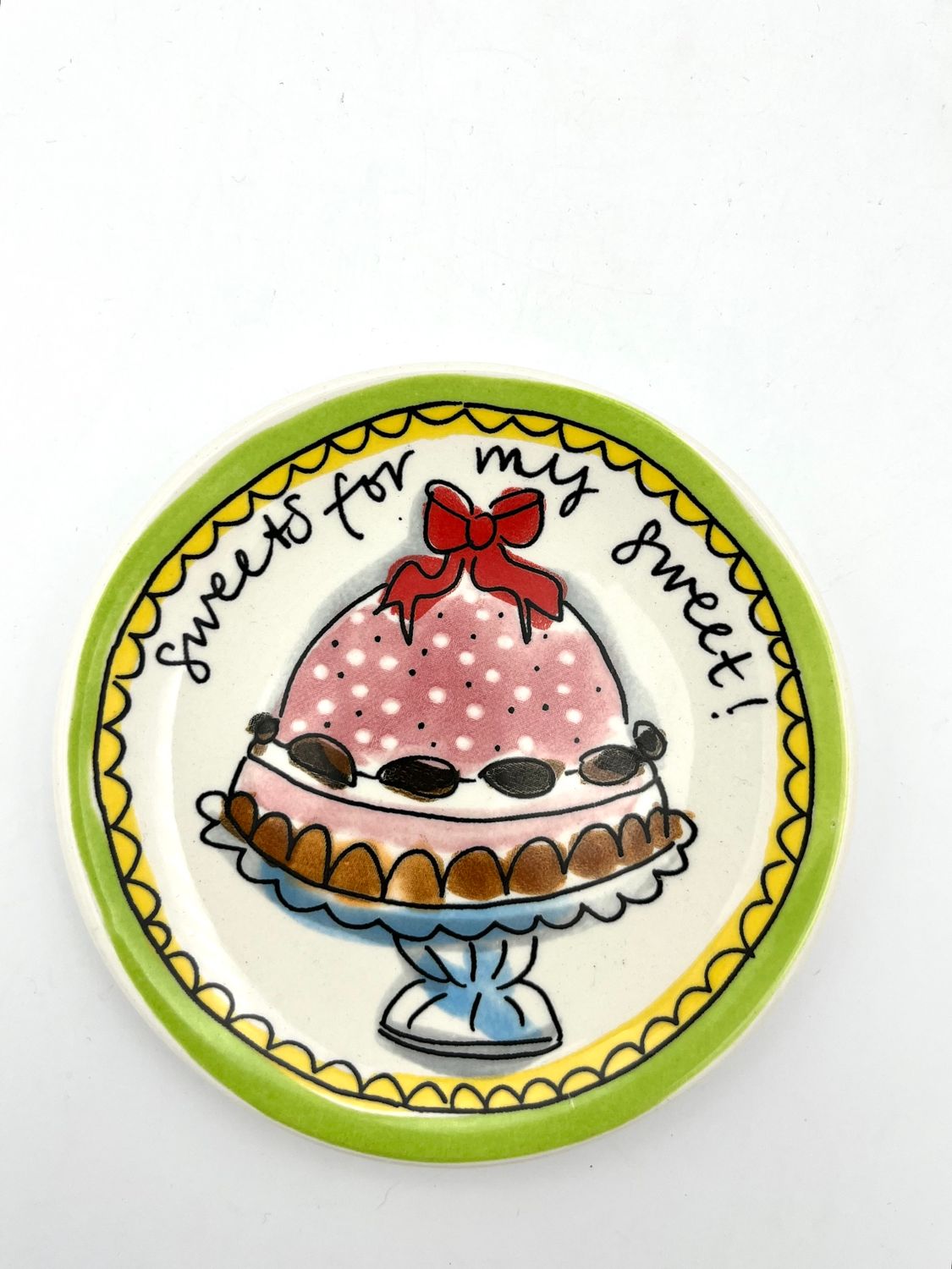 Petit Four Teller &quot;Sweet for my teeth&quot; von Blond Amsterdam - 2nd Hand