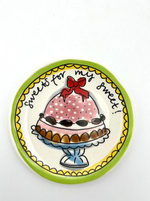 Petit Four Teller &quot;Sweet for my teeth&quot; von Blond Amsterdam - 2nd Hand