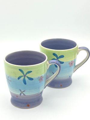 Farbenfrohes Becherset der Kollektion &quot;Candy Ceramics&quot; - Handbemalte Eleganz für deine Tea Time