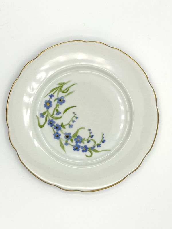 Handbemalter Kuchenteller aus Porzellan