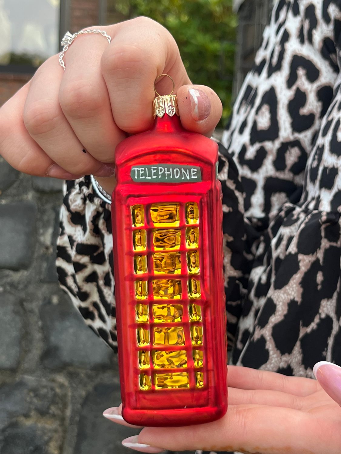 Christbaumanhänger &quot;Telefonzelle&quot;