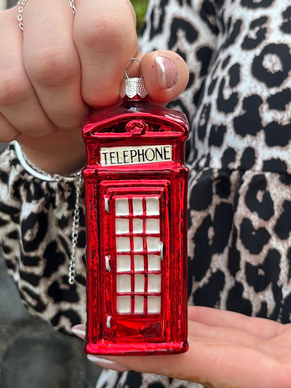 Christbaumanhänger Christbaumanhänger "Englische Telefonzelle"