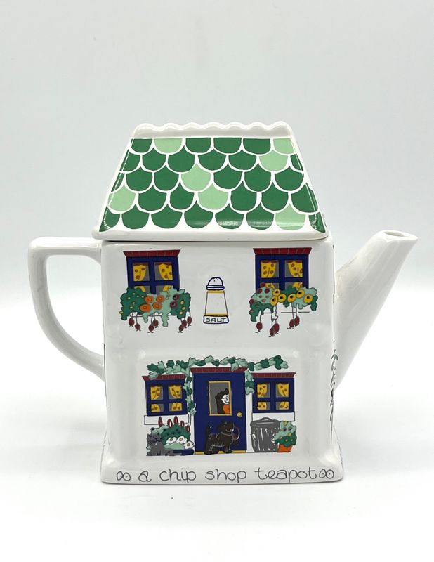 Sammlerstück: Teekanne Sammlerstück: Teekanne "Fish & Chips" von Wade