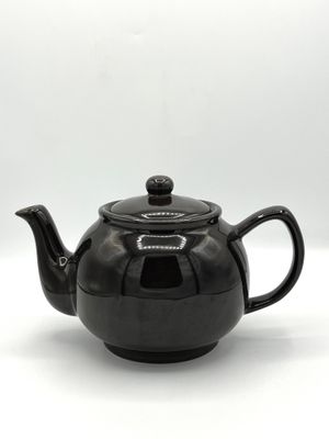 Bauchige Teekanne in Braun