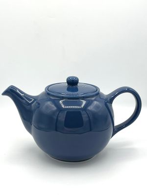 Bauchige Teekanne in Blau Bauchige Teekanne in Blau