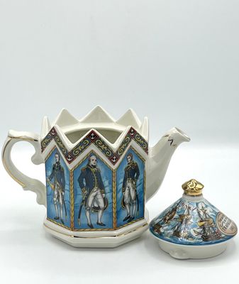 Vintage-Teekanne &quot;The Battle of Trafalgar Square&quot;